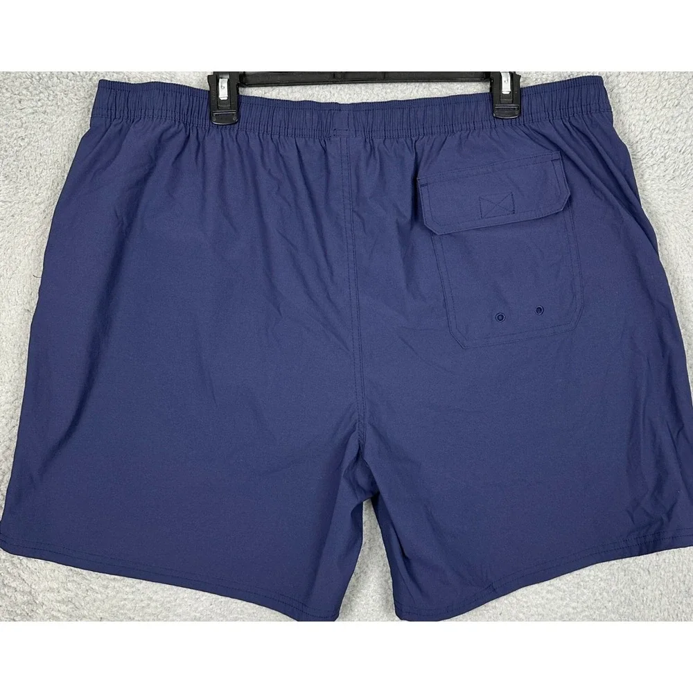 Vineyard Vines Swim Trunks Mens 2XL Performance Navy Blue Lined Board Shorts EUC